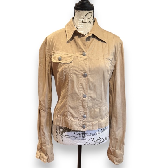 JPG Jean’s by Gaultier Beige Button-Front Jacket – Size D 42 (≈ US Medium) - Picture 1 of 13